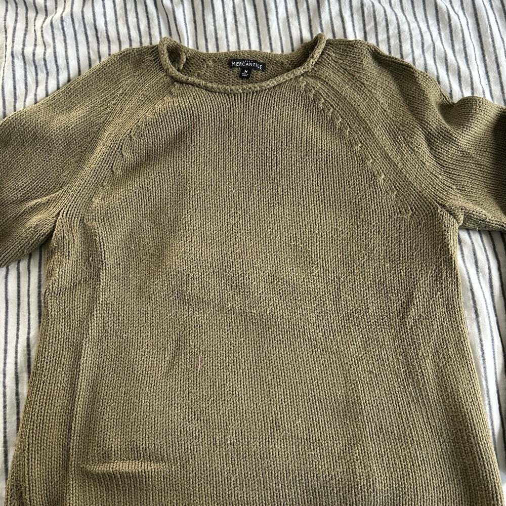 J Crew - Olive rollneck Sweater
